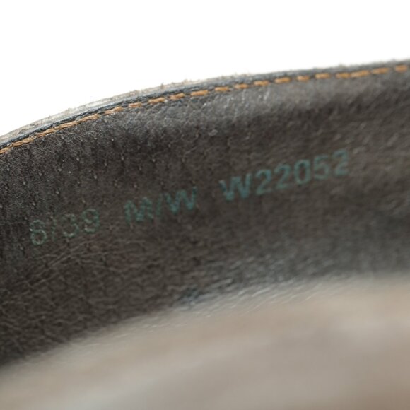 Born Womens Charolette Flats Size 8 Gray Leather Slip On Shoe Flower Embroidered - Picture 10 of 12